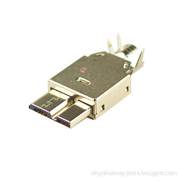 Nickel plated USB 3.0 micro connectorNew